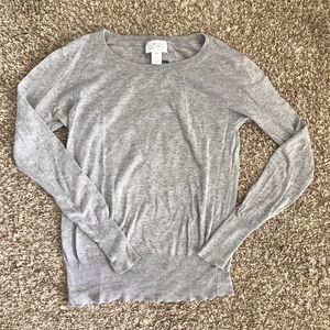 Ann Taylor Gray Long Sleeve